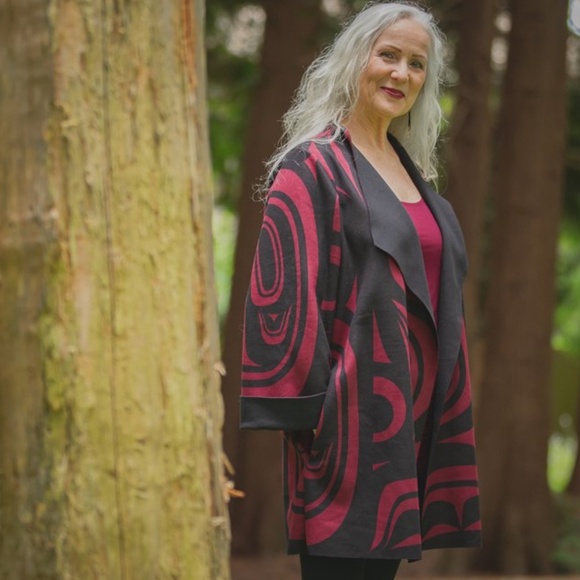 Chloe Angus Haida Print Microfleece Coat - Picture 3 of 7